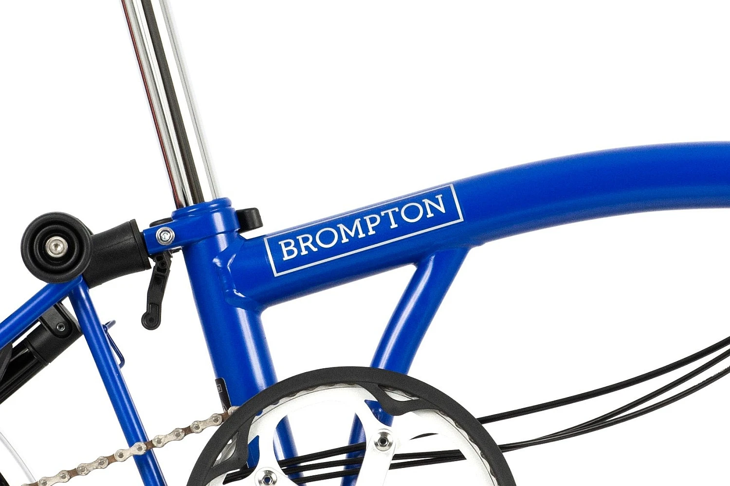 Brompton C Line Explore - 6-Speed - Low Bar - Standard Seatpost - Rear Rack & Dynamo - 16" Folding Bike - 2022 - Picadilly Blue Matt 5 Brompton C Line Explore - 6-Speed - Low Bar - Standard Seatpost - Rear Rack & Dynamo - 16" Folding Bike - 2022 - Picadilly Blue Matt - Image 5