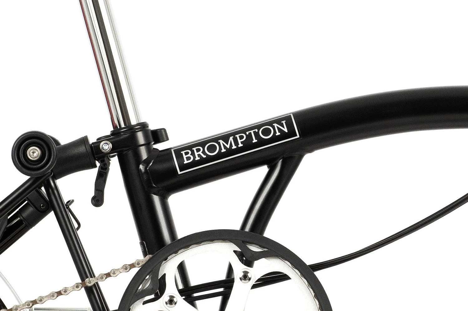 Brompton C Line Explore - 6-Speed - Mid Bar - Standard Seatpost - Rear Rack & Dynamo - 16" Folding Bike - 2022 - Black Matt 5 Brompton C Line Explore - 6-Speed - Mid Bar - Standard Seatpost - Rear Rack & Dynamo - 16" Folding Bike - 2022 - Black Matt - Image 5