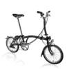 Brompton C Line Explore - 6-Speed - Mid Bar - Standard Seatpost - Dynamo - 16" Folding Bike - 2022 - Black Matt