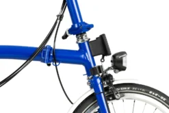 Brompton C Line Explore - 6-Speed - Mid Bar - Standard Seatpost - Dynamo - 16" Folding Bike - 2022 - Picadilly Blue Matt -Bike Sale Shop c line explore 6 speed mid bar standard seatpost dynamo picadilly blue matt 6 1215756 1