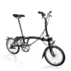Brompton C Line Utility - 3-Speed - Mid Bar - Standard Seatpost - Dynamo - 16" Folding Bike - 2022 - Black Matt