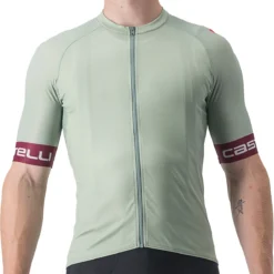 Castelli Entrata VI Jersey - Defender Green/bordeaux-silver Grey 346