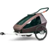 Croozer Kid Vaaya 2 - Bike Trailer For 2 Kids - Blossom Red