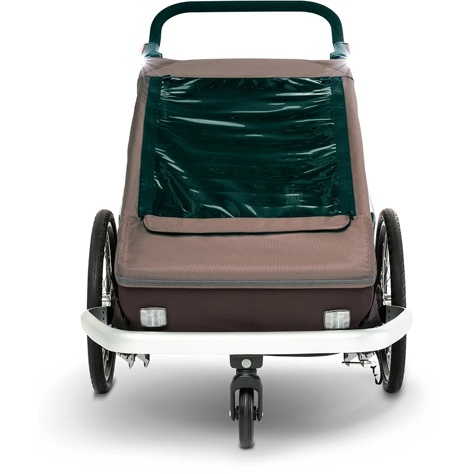 Croozer Kid Vaaya 2 - Bike Trailer For 2 Kids - Blossom Red 3 Croozer Kid Vaaya 2 - Bike Trailer For 2 Kids - Blossom Red - Image 3