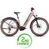 CUBE REACTION HYBRID Pro 750 Allroad - 27.5" Easy Entry Electric Mountain Bike - 2023 - Blushrose / Silver - 2nd Choice