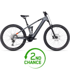CUBE STEREO HYBRID 120 Pro 750 - Electric Mountainbike - 2023 - Flashgrey / Orange A00 - 2nd Choice