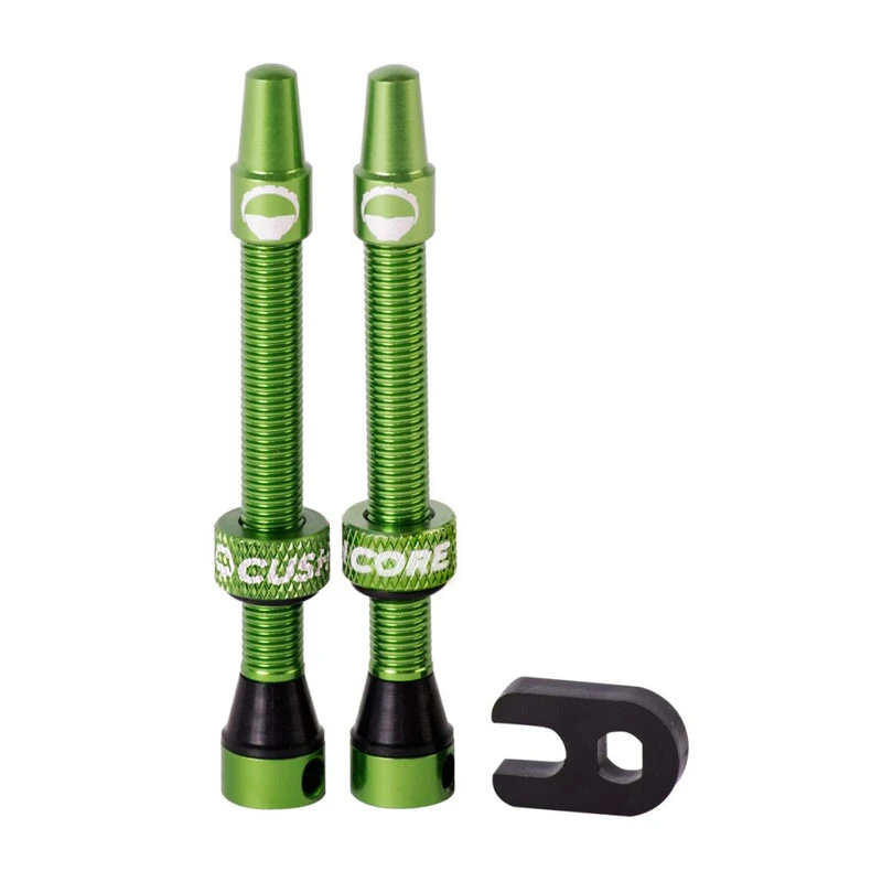 CushCore Tubeless Valve Set - 55mm (2 Pcs.) - Green 1 CushCore Tubeless Valve Set - 55mm (2 Pcs.) - Green
