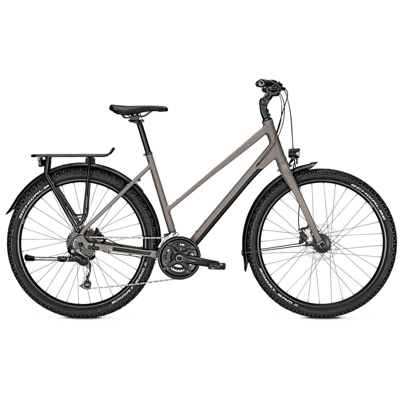 Kalkhoff ENTICE Lite - Women Allroad Trekking Bike - 2023 - Moonstonegrey Matt 1 Kalkhoff ENTICE Lite - Women Allroad Trekking Bike - 2023 - Moonstonegrey Matt