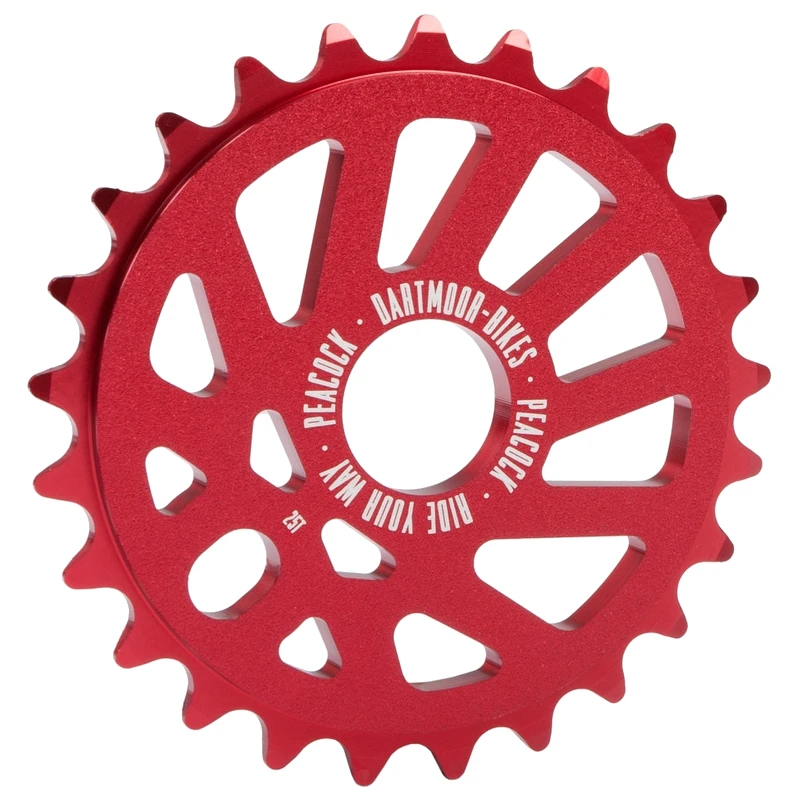 Dartmoor Peacock Chainring - BMX/Dirt | Singlespeed - 28 Teeth | Red 1 Dartmoor Peacock Chainring - BMX/Dirt | Singlespeed - 28 Teeth | Red