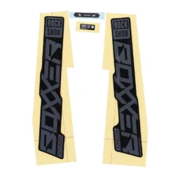 RockShox Decal Kit For 27.5/29" Boxxer Ultimate - Polar Foil For High Gloss Black (2021)