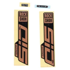 RockShox Decal Kit For 27.5/29" SID SL Ultimate - Matte Copper Foil For High Gloss Black (2021)