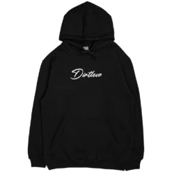 Dirt Love Script Logo Hoodie - Black