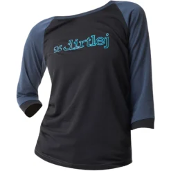 Dirtlej Mountee Women's Tee - Steelblue/turq