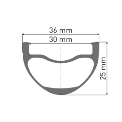 Dt-swiss DT Swiss HXC 1501 SPLINE ONE LS Front Wheel - 27.5" | Carbon | Hookless | Centerlock / 6-Bolt - 15x110mm Boost -Bike Sale Shop dt swiss hxc1501 spline one ls rim profile 1304803