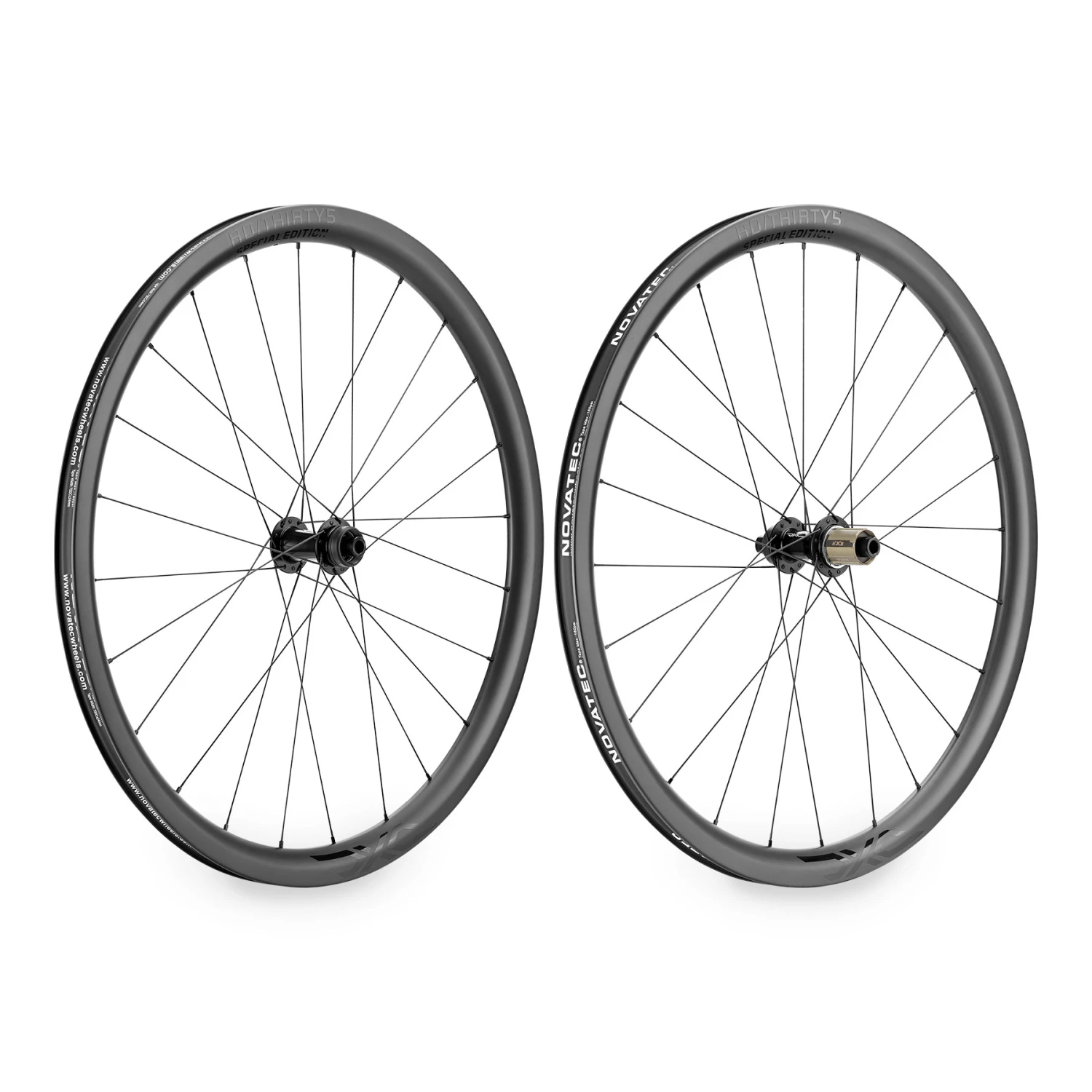 DXC RD/THIRTY5 By Novatec® Wheelset - 28" | Carbon | Clincher | Centerlock | Special Edition - 12x100mm | 12x142mm - HG-EV | Black 3 DXC RD/THIRTY5 By Novatec® Wheelset - 28" | Carbon | Clincher | Centerlock | Special Edition - 12x100mm | 12x142mm - HG-EV | Black - Image 3
