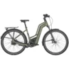 Bergamont E-HORIZON PREMIUM PRO BELT AMSTERDAM - Women´s Electric Trek Bike - 2023 - Shiny Khaki Green