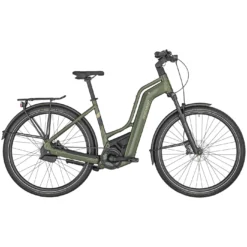 Bergamont E-HORIZON PREMIUM PRO BELT AMSTERDAM - Women´s Electric Trek Bike - 2023 - Shiny Khaki Green