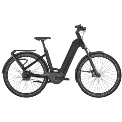 Bergamont E-VILLE PRO BELT - Easy Entry Electric City Bike - 2023 - Shiny Rainbow Black