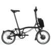 Brompton Electric C Line Explore - 6-Speed - High Bar - Telescopic Seatpost - 16" Electric Folding Bike - 2023 - Matt Black