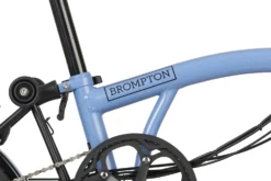 Brompton Electric C Line Explore - 6-Speed - High Bar - Telescopic Seatpost - 16" Electric Folding Bike - 2023 - Cloud Blue -Bike Sale Shop electric c line explore 6 speed high bar extended seatpost cloud blue 6 1452449 1