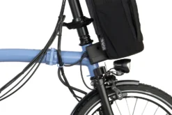 Brompton Electric C Line Explore - 6-Speed - High Bar - Telescopic Seatpost - 16" Electric Folding Bike - 2023 - Cloud Blue -Bike Sale Shop electric c line explore 6 speed high bar extended seatpost cloud blue 7 1452451 1