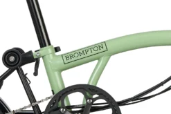 Brompton Electric C Line Explore - 6-Speed - High Bar - Extended Seatpost - 16" Electric Folding Bike - 2023 - Matcha Green -Bike Sale Shop electric c line explore 6 speed high bar extended seatpost matcha green 6 1452234 2