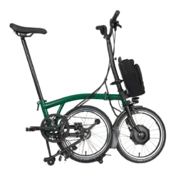 Brompton Electric C Line Explore - 6-Speed - High Bar - Extended Seatpost - 16" Electric Folding Bike - 2023 - Racing Green -Bike Sale Shop electric c line explore 6 speed high bar extended seatpost racing green 3 1452369 1
