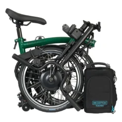 Brompton Electric C Line Explore - 6-Speed - Mid Bar - Standard Seatpost - 16" Electric Folding Bike - 2023 - Racing Green -Bike Sale Shop electric c line explore 6 speed mid bar standart seatpost racing green 4 1452916