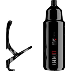 Elite Kit Crono TT Bottle Cage + 400ml Bottle - Black
