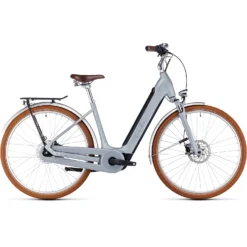 CUBE ELLA CRUISE HYBRID 500 - Easy Entry Electric City-Bike - 2023 - Metallicstone / Grey