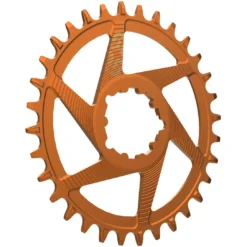 E-thirteen E*thirteen Helix R Direct Mount Chainring | SRAM 11/12-Speed | 3mm Offset - Orange