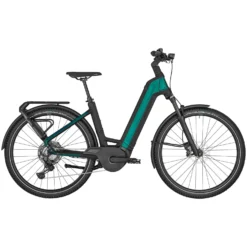 Bergamont E-VILLE SUV ELITE - Easy Entry Electric Trekking Bike - 2023 - Shiny Turquoise