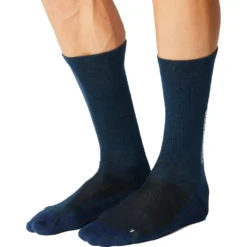 FINGERSCROSSED Light Merino Silk Cycling Socks - Blue