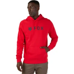 Fox Racing FOX Absolute Fleece Hooded Sweater Men - Flame Red