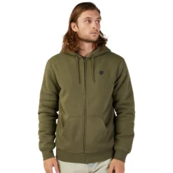 Fox Racing FOX Dynamic Sasquatch Fleece Zip Jacket Men - Olive Green