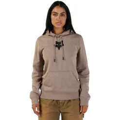 Fox Racing FOX Head Fleece Hoodie Women - Taupe