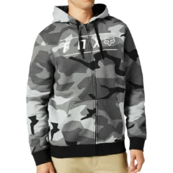 Fox Racing FOX Pinnacle Camo Full Zip Fleece Jacket Men - Black Camo