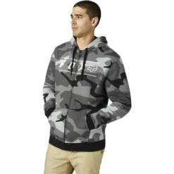 Fox Racing FOX Pinnacle Camo Full Zip Fleece Jacket Men - Black Camo -Bike Sale Shop fox pinnacle camo zip fleece men black camo 3 1268017