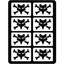 Fox Racing FOX Victory Logo Sticker Pack - White