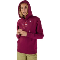 Fox Racing FOX Withered Fleece Hoodie Women - Magnetic -Bike Sale Shop fox withered fleece hoodie women magnetic 1 1538272