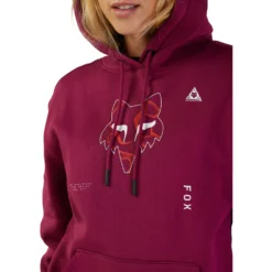 Fox Racing FOX Withered Fleece Hoodie Women - Magnetic -Bike Sale Shop fox withered fleece hoodie women magnetic 2 1538271