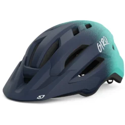 Giro Fixture II Youth Helmet - Matte Midn Blue/screaming Teal