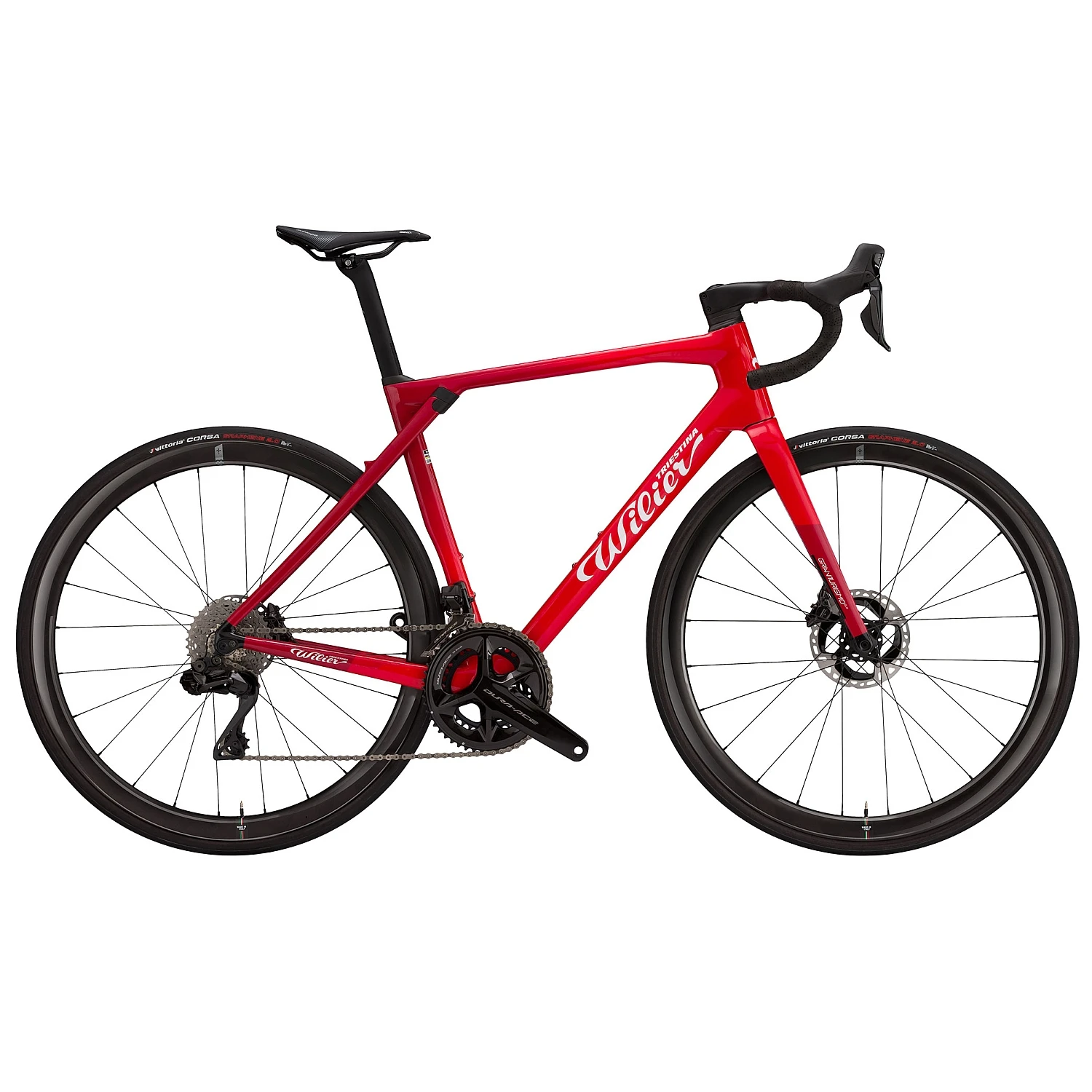 Wilier GRANTURISMO SLR - Force AXS SLR38KC - Carbon Roadbike - 2023 - Faded Red / White Glossy 1 Wilier GRANTURISMO SLR - Force AXS SLR38KC - Carbon Roadbike - 2023 - Faded Red / White Glossy