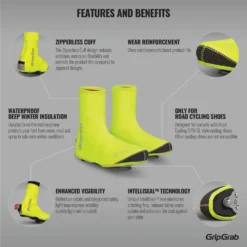 GripGrab Arctic Waterproof Deep Winter Hi-Vis Shoe Covers - Yellow Hi-Vis -Bike Sale Shop gripgrab arctic waterproof deep winter hi vis shoe cover yellow hi vis 3 1094072