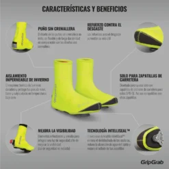 GripGrab Arctic Waterproof Deep Winter Hi-Vis Shoe Covers - Yellow Hi-Vis -Bike Sale Shop gripgrab arctic waterproof deep winter hi vis shoe cover yellow hi vis 5 1094074