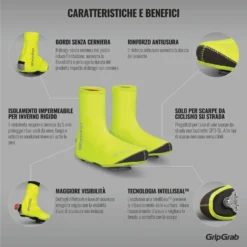 GripGrab Arctic Waterproof Deep Winter Hi-Vis Shoe Covers - Yellow Hi-Vis -Bike Sale Shop gripgrab arctic waterproof deep winter hi vis shoe cover yellow hi vis 6 1094076