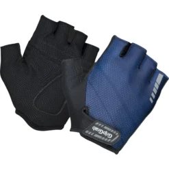 GripGrab Rouleur Padded Short Finger Gloves - Navy Blue
