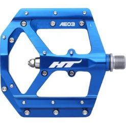 HT AE03 EVO+ Flat Pedal Aluminium - Marine Blue