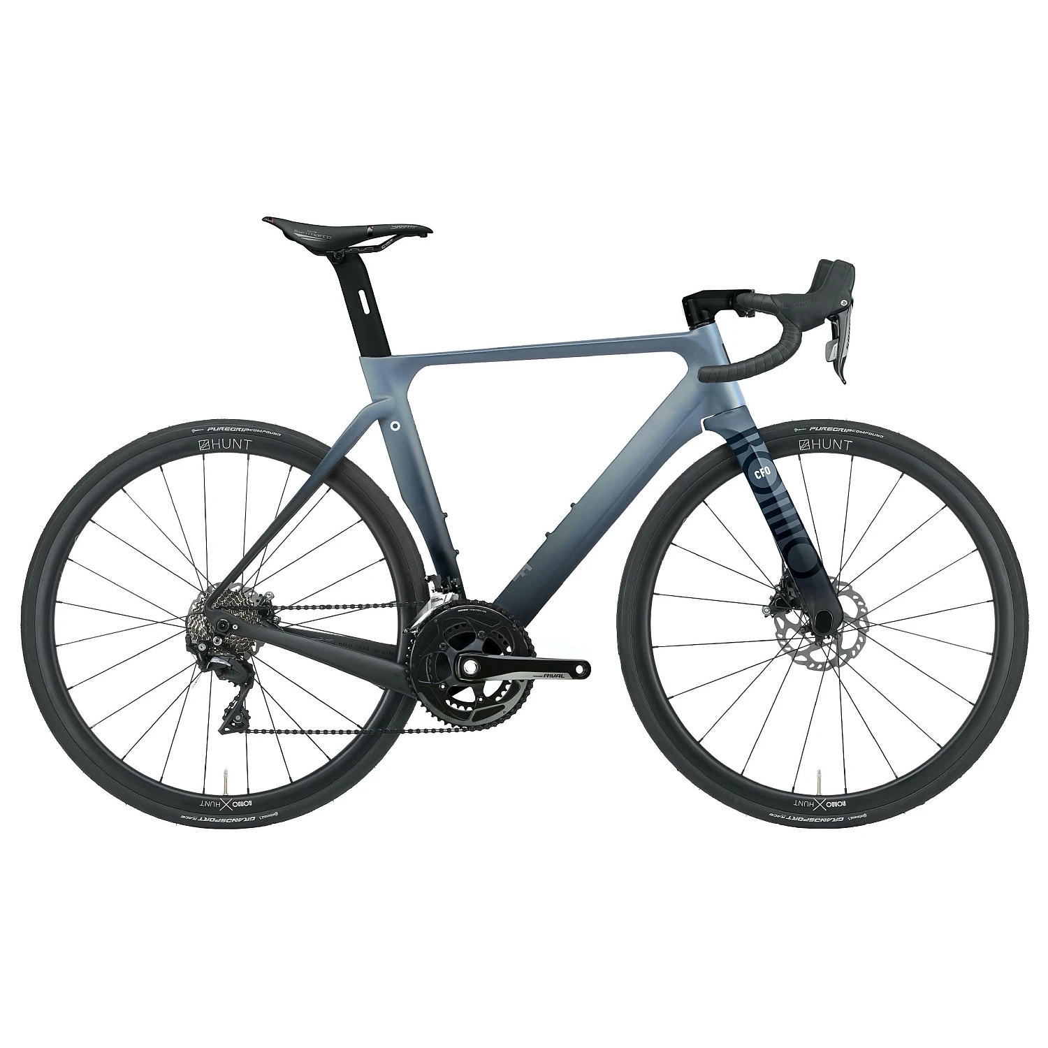 Rondo HVRT CF2 Road Plus - SRAM Rival Carbon Roadbike - 2022 - Black/Blue 1 Rondo HVRT CF2 Road Plus - SRAM Rival Carbon Roadbike - 2022 - Black/Blue