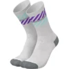 INCYLENCE Merino Light Lanes Socks - Light Grey Purple